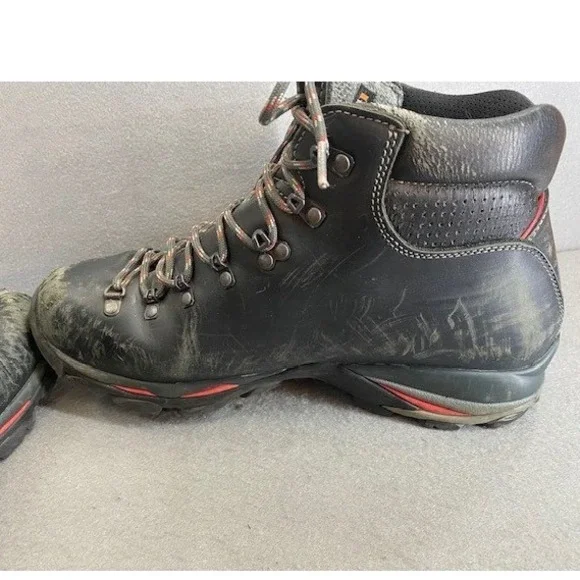 Zamberlan Men's 10.5 Leather Gore-Tex Hiking Backpacking Boots Black Italy